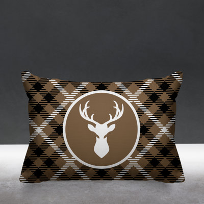 Houndstooth Outdoor Reversible Throw Pillow