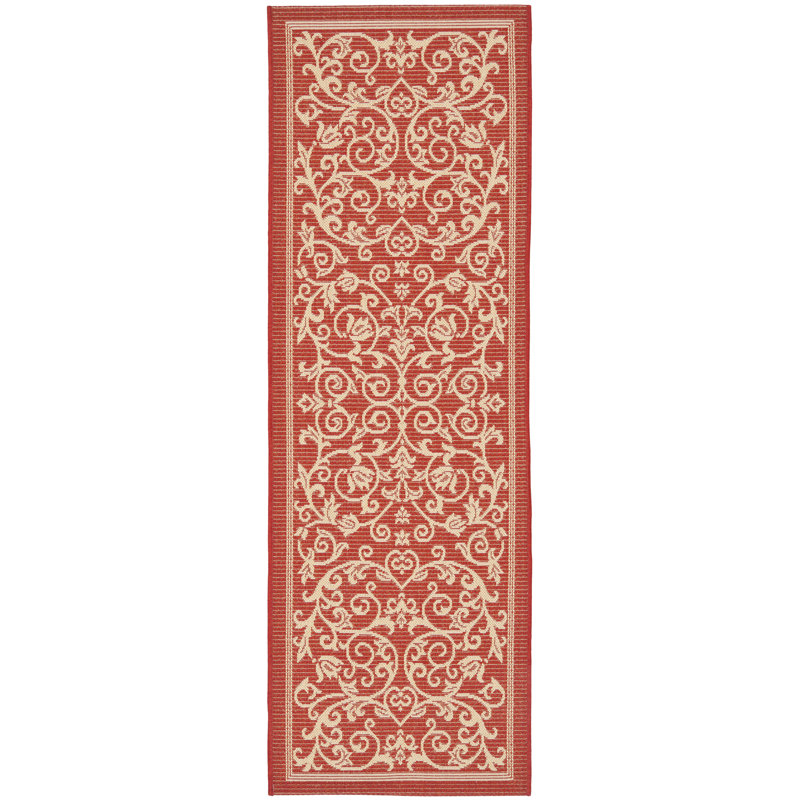 Galena Performance Floral Indoor/Outdoor Area Rug, Runner 2'3" x 12'