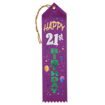 Ruban de joyeux 21e anniversaire