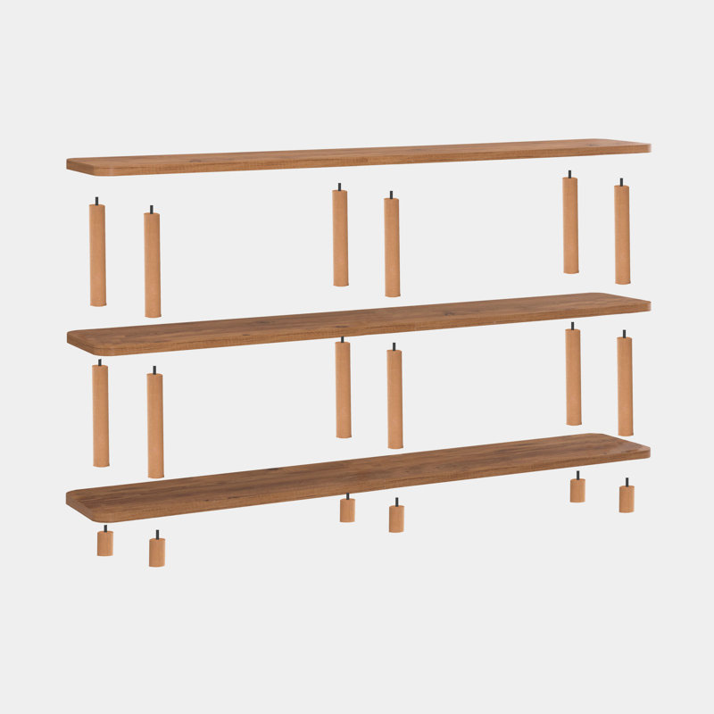 Miro 74.9cm H x 180cm W Etagere Bookcase, (3 Shelves) 74.9cmH x 150cmW x 35cmD