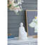 Figurine de Bouddha assis blanc 5,5 x 4,7 x 11,8 po