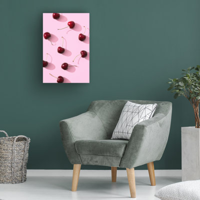 Art sur toile sur fond rose