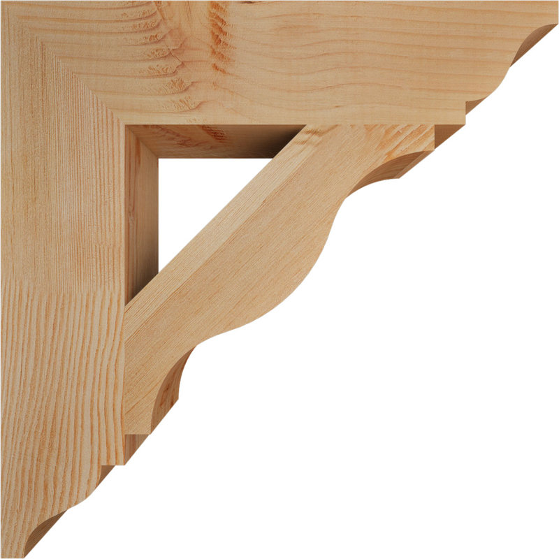 Support lisse 3 1/2 po x P 18 po x H 18 po, sapin Douglas, H 18 po x l 3,5 po x P 18 po, Douglas, Lisse