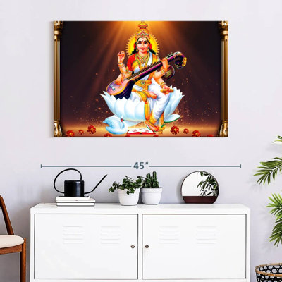 Adella Saraswati With Instrument