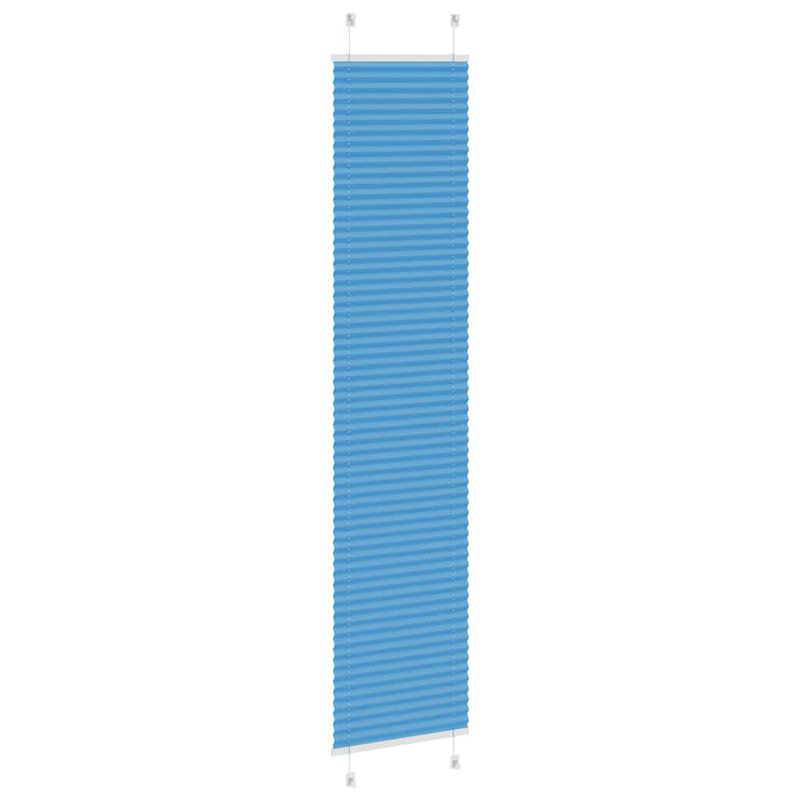 Room Darkening Pleated Shade, 40cmW x 200cmL, Blue