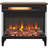 three sided glass electric fireplace with feet-628809549