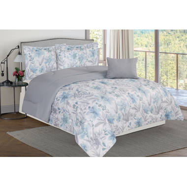 Arvle Down Alternative Molly Botanicals Reversible Comforter Set August Grove Size: Queen Comforter + 2 Pillow Shams