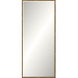 Antique Gold Wave Beveled Signature Mirror