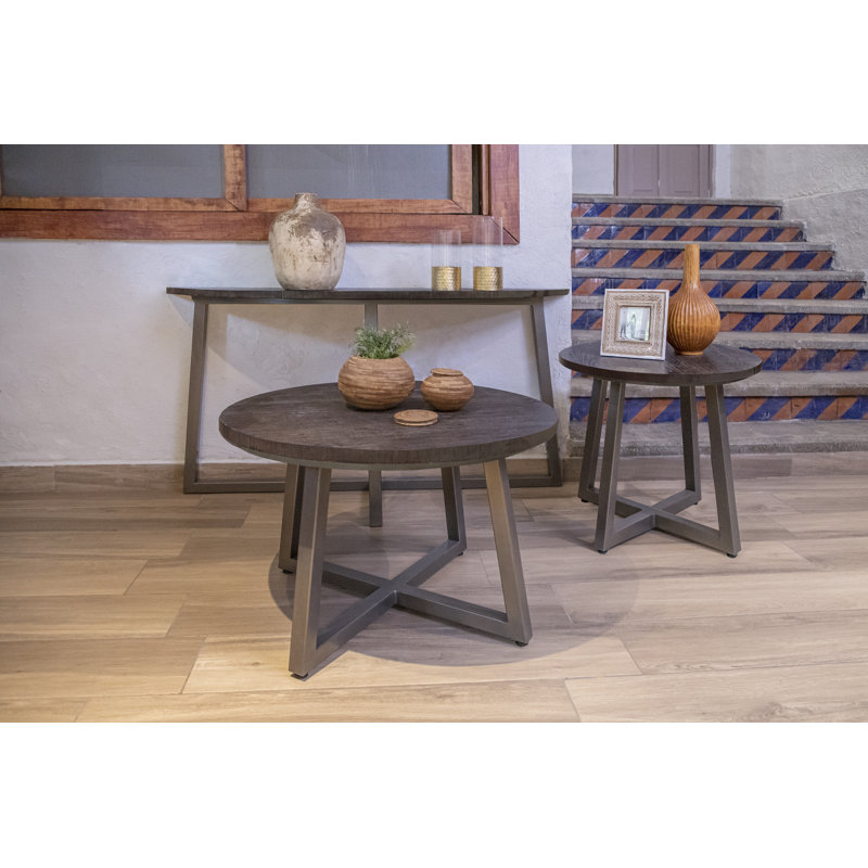 Marliegh 55'' Solid Wood Top Console Table