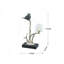 Porte-bougie en aluminium avec support en marbre, 8 x 5 x 15 po-890550459