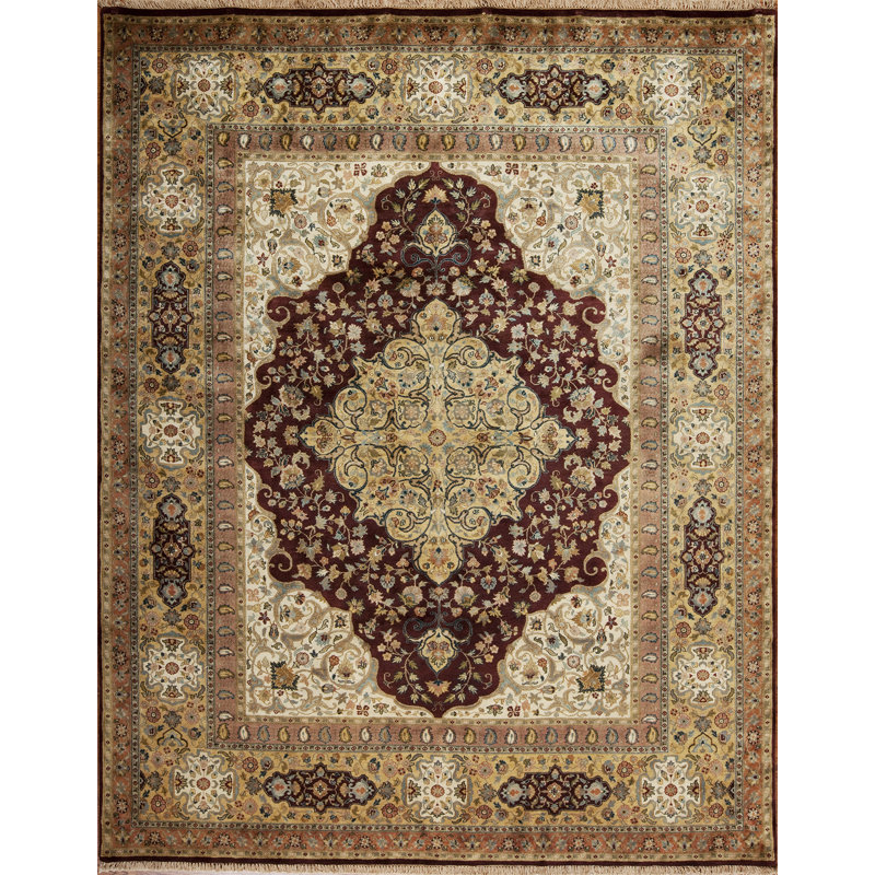 Golden Age Hand Knotted Wool Area Rug, Rectangle 12' x 15'