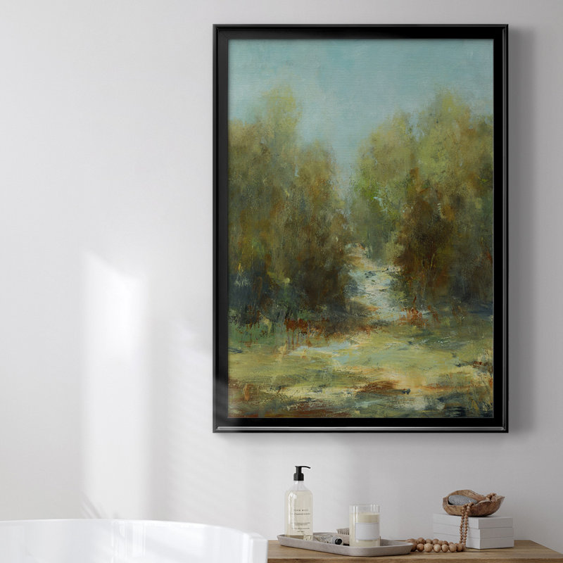 Toile encadrée de qualité supérieure A Walk In The Woods, H 36,5 po x l 26,5 po, Noir