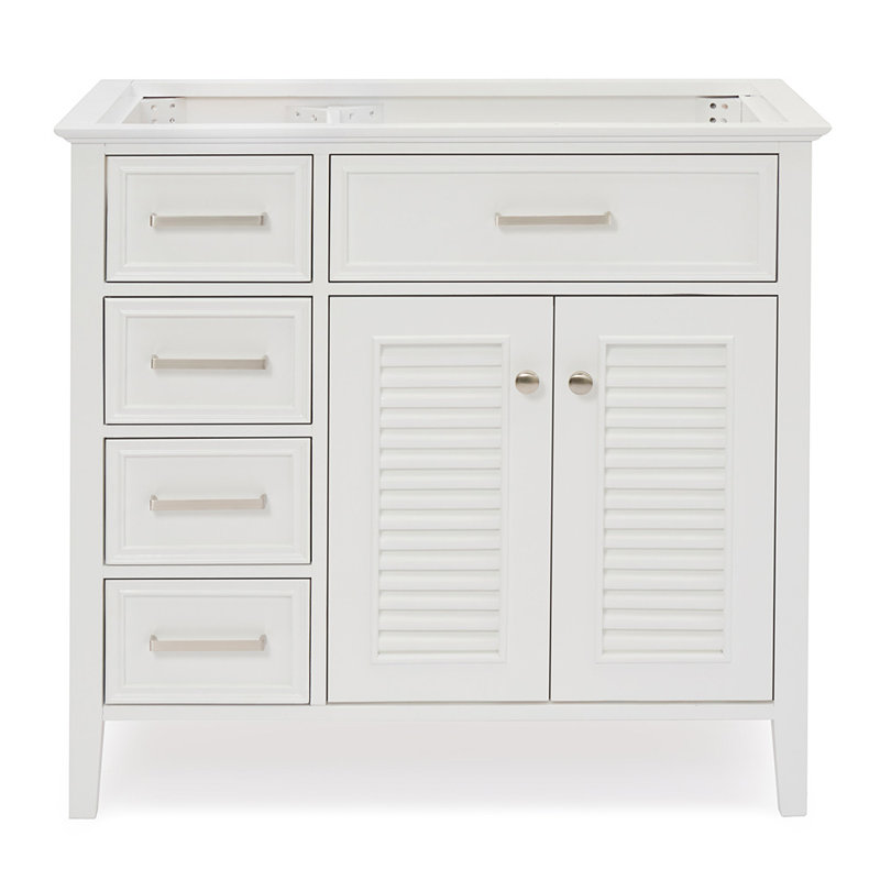 Base de meuble-lavabo simple 37 po Ferree, Blanc