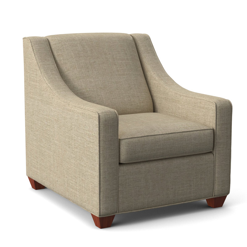 Phillips Upholstered Accent Chair, BM Cherry, Archetype Hemp