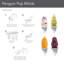 Tovolo 4 Piece Penguin Pop Mold Set