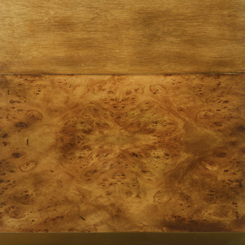 Anaheim End Table, Rustic Burl