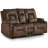 Manual Reclining Loveseat With Flip-Top Console, Charging Ports, Bluetooth Speakers And LED Lights-67448244