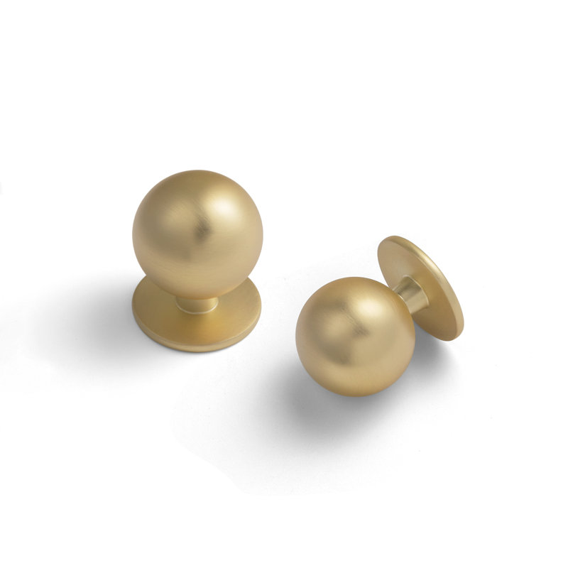 Poignée ronde, Antique Brass, Diamètre du bouton: 0,98 po
