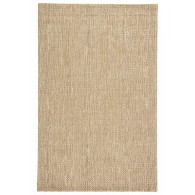 Tapis intérieur / extérieur beige tissé à la main Cullan