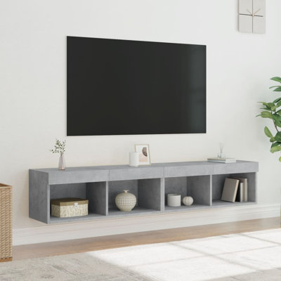 Bustamente Unfinished TV Stand for TVs up to 24" with Fireplace Included