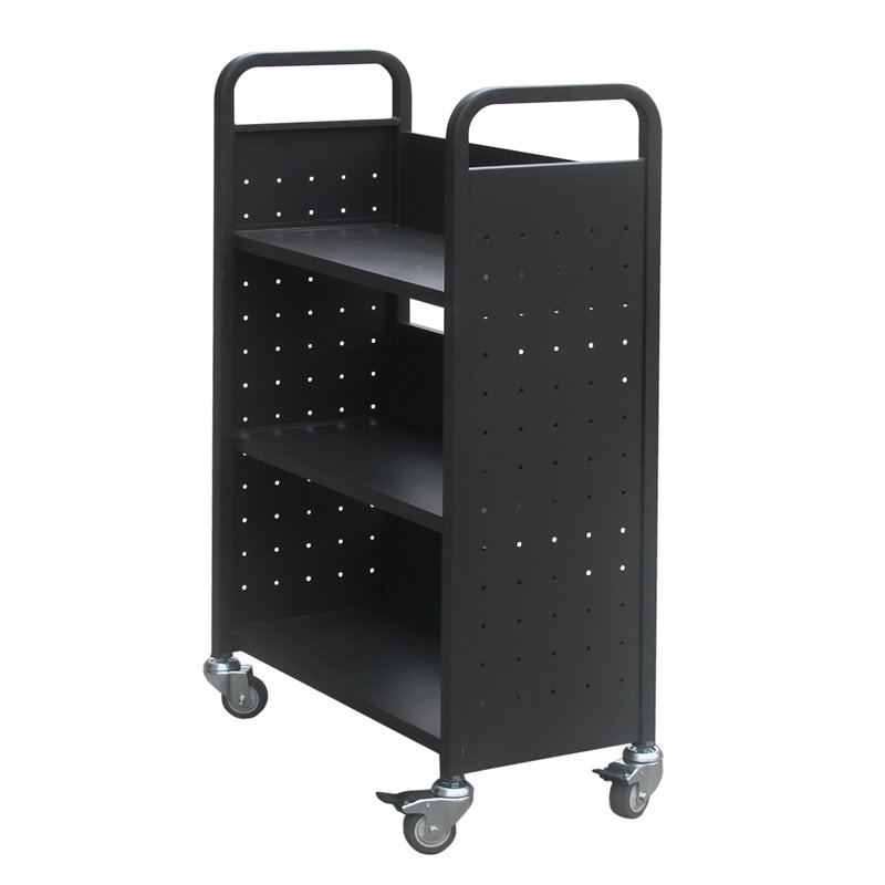 Chariot utilitaire 3 tablettes, Noir