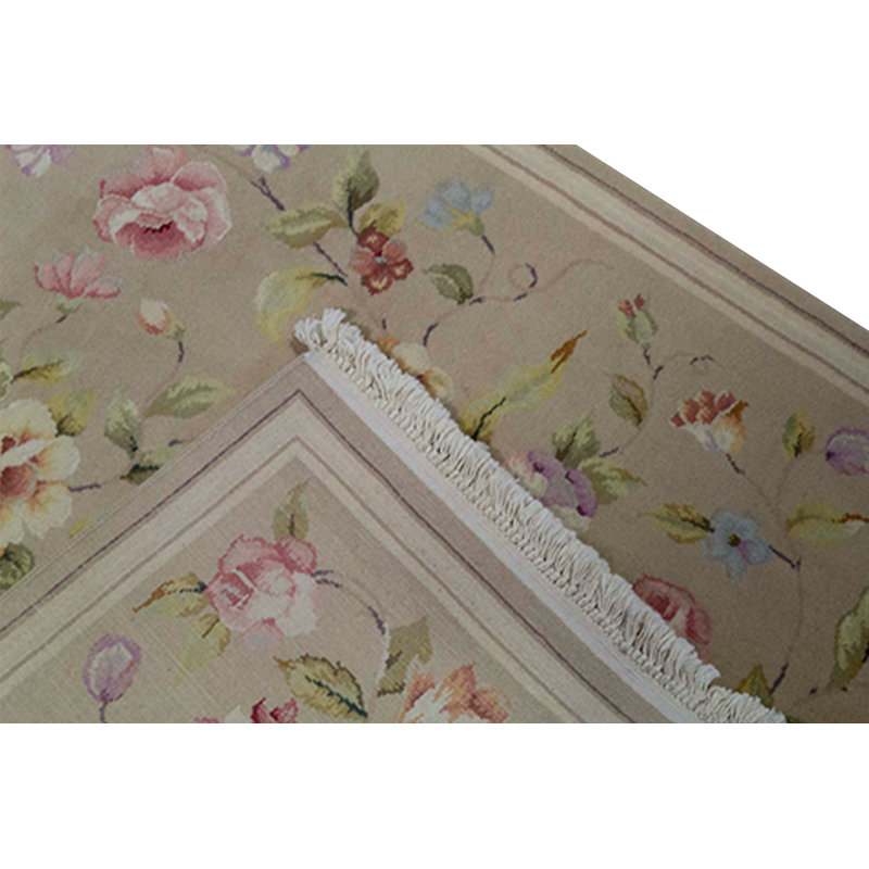 Wool Floral Area Rug