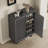 Fluted Door Shoe Cabinet, 5-Tier Entryway Storage Bench with Adjustable Shelves-221428762-234608851