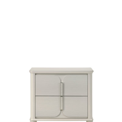 Laveda Pearl White Finish Nightstand