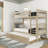 Brubaker Kids Twin Over Twin Bunk Bed with Trundle-36934172