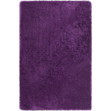Chandra Rugs Giulia Collection Plush Modern Contemporary Hand-Woven Silver White Grey Shag Polyester Pile Material Handmade Area Rug