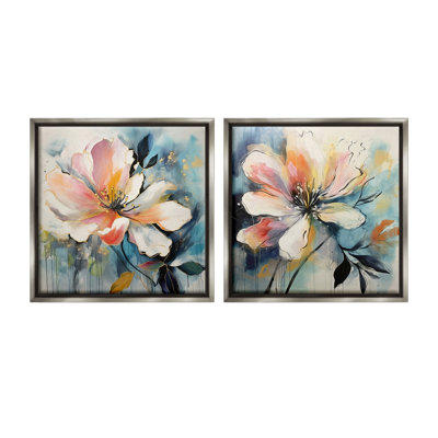 " Modern Dripping Blooms " by Lazar Studio 2 - Pieces
