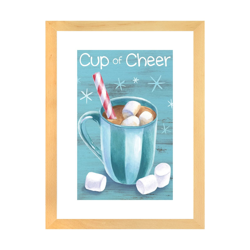 Menthe poivrée cacao I-Cup of Cheer par Kelsey Wilson, reproduction d’art, Blanc, H 24 po x l 16 po x P 1 po