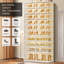 Armoire de rangement empilable en plastique à 10 niveaux pour 20 à 40 paires de chaussures pour un vestibule facile à assembler-1804708185
