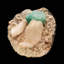 Vert apophyllite et stilbite sur dolomite