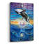  «Rising From The Profonds» par Verena, art mural en verre sauvage, 12 po x 16 po