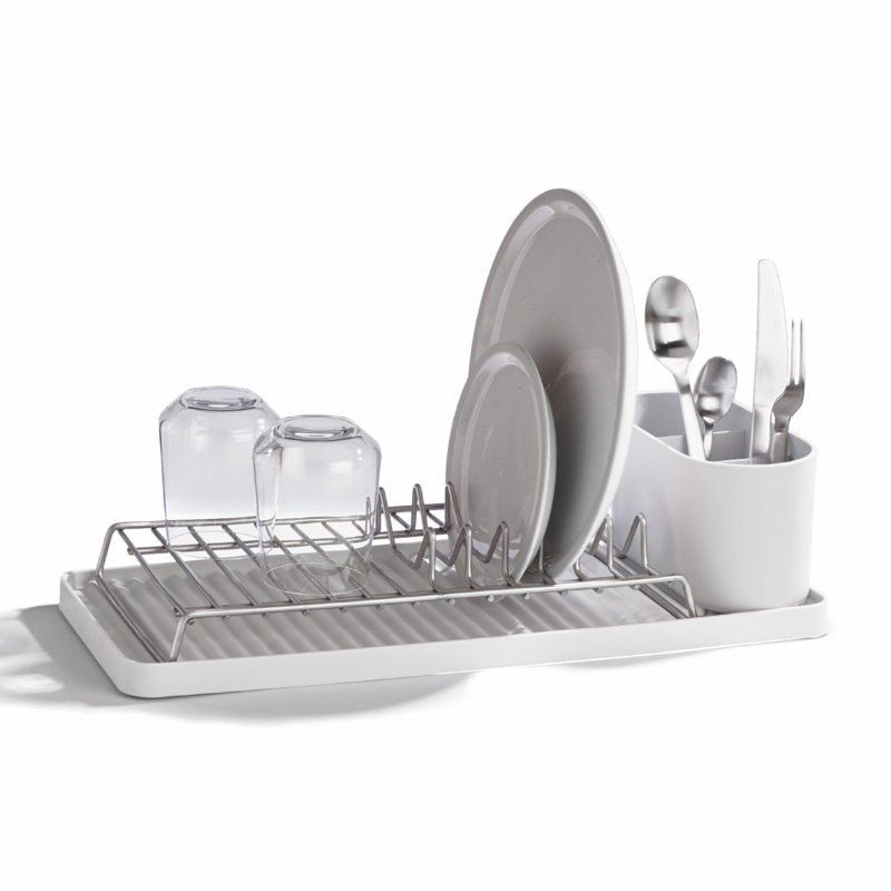 Recycled Compact Draining Rack - Made in UK, Stone