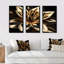 Glamourous Lly On Black - 3 pièces sur toile-87434007-87434008