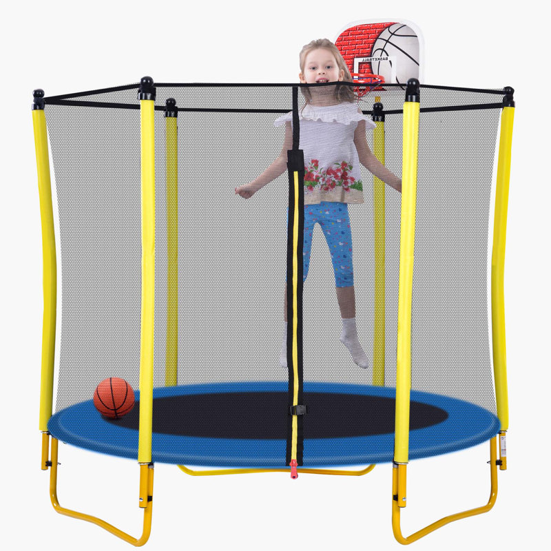 Beyong Round Kid / Toddler Trampoline, Yellow