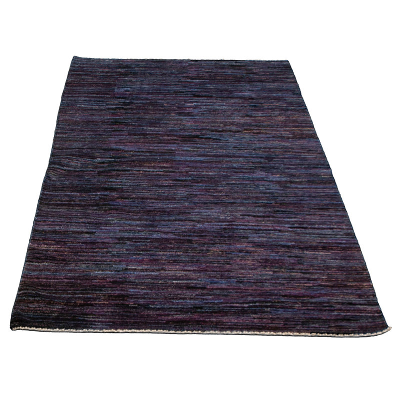 Tapis décoratif en laine noué à la main de conception unique en laine noué à la main de conception unique 3 pi 11 po x 6 pi 1 po Augustinus
