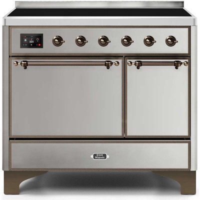 Cuisinière à induction 40 pouces avec 6 éléments à induction ILVE Majestic II Series (porte en verre)