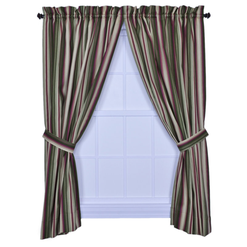 Quandro 100% Cotton Room Darkening Curtain Pair, 82" W x 63" L, Green