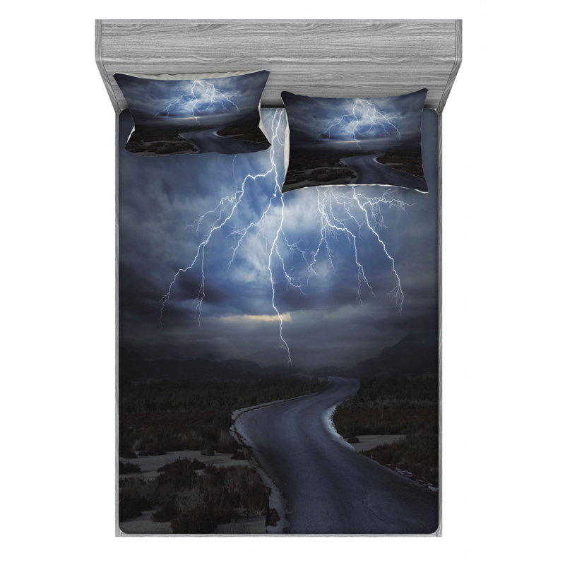 Microfiber Sheet Set, Queen Sheet Set with Fitted Sheet