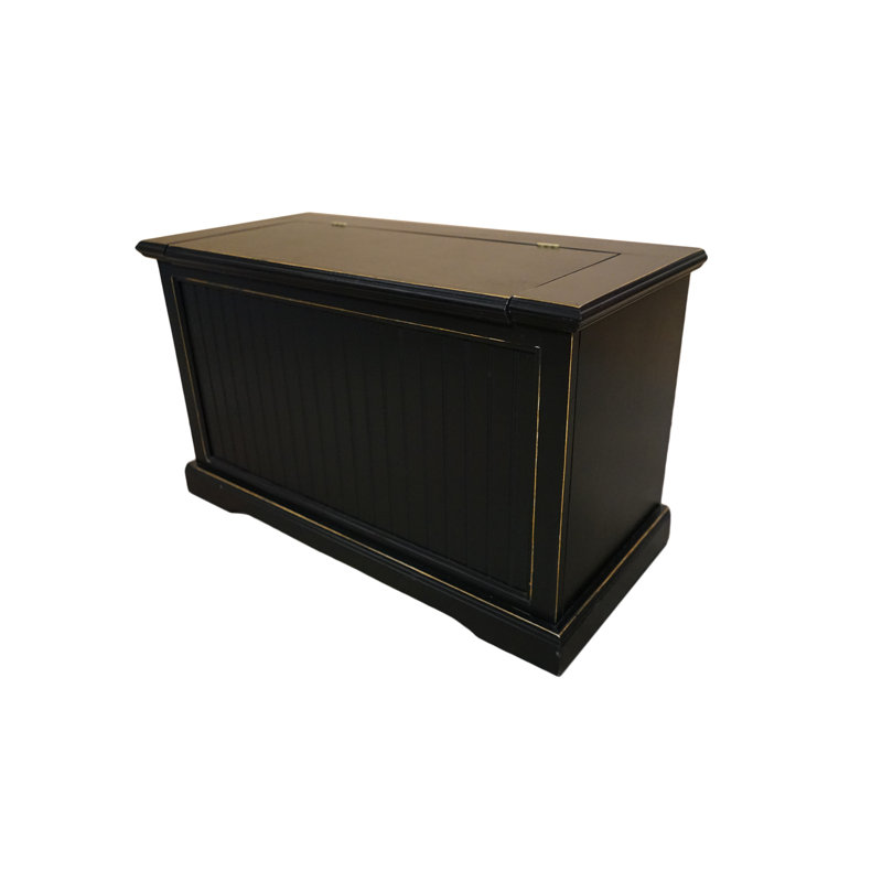 Southmead Solid Wood Storage Bench, Hazy Sunrise