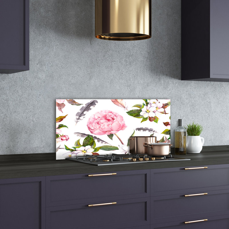 50cm W x 100cm L Glass Peel and Stick Panel