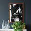 Toile encadrée de qualité supérieure noire prête à accrocher-446349347-446349349