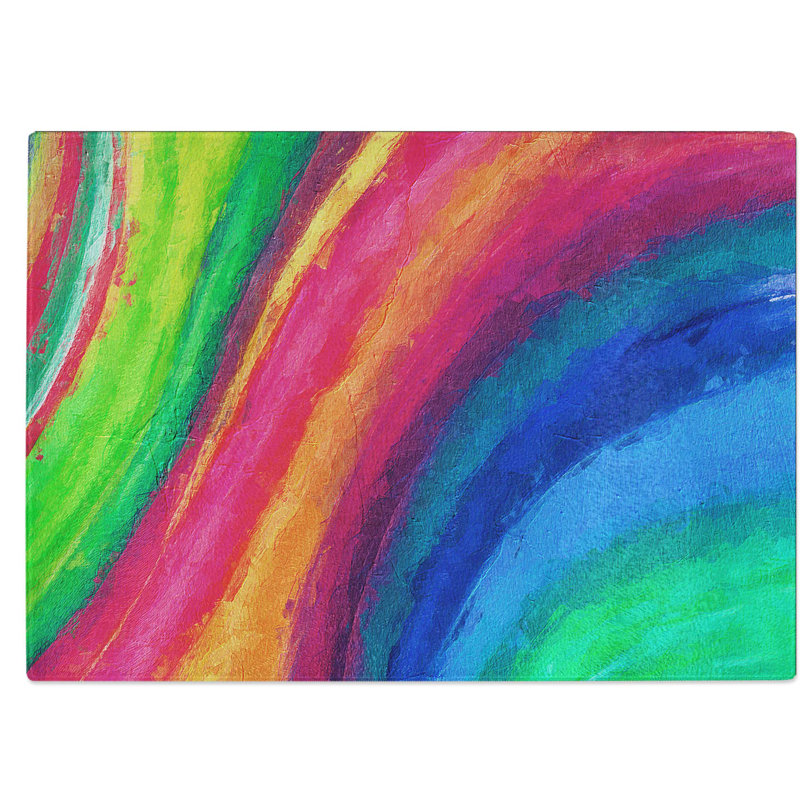 Tempered Glass Motion Chopping Board, 39 cm W x 28.5 cm L