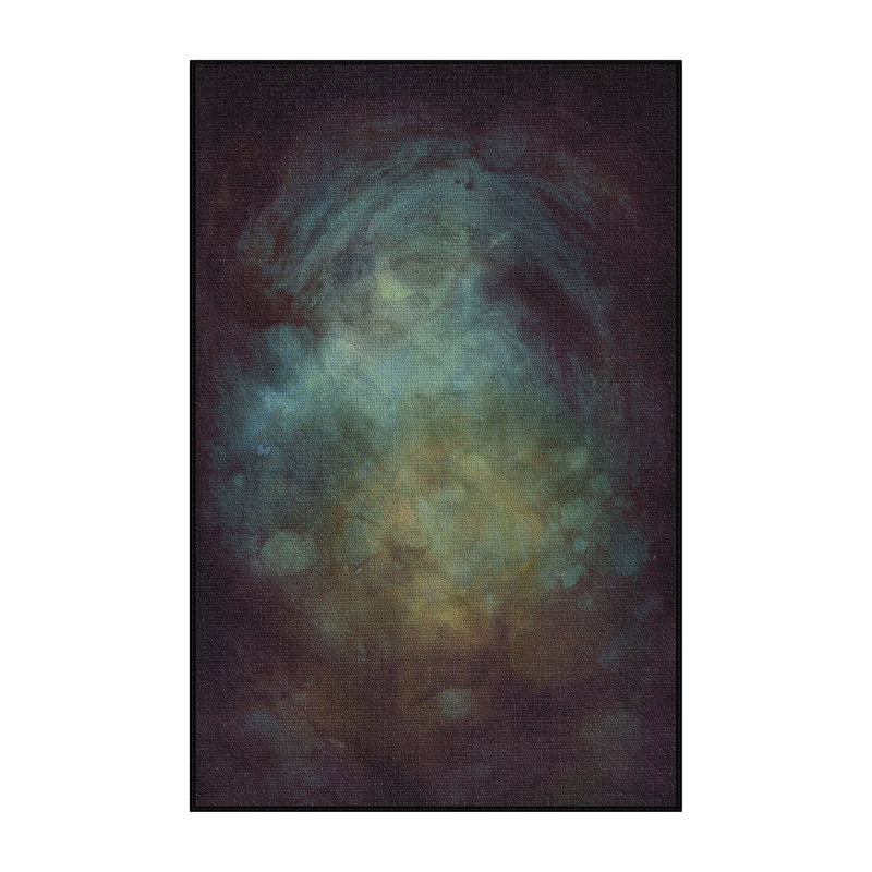 Tapis bleu area painting, Rectangle 4 pi x 6 pi