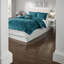 Ensembles de literie en velours luxueux, polyester bleu sarcelle, confort de chambre glamour