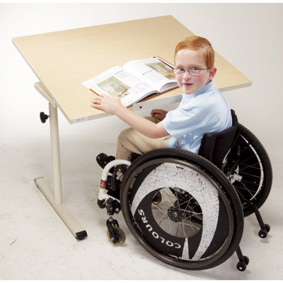 Rectangle Height Adjustable 36'' L Training Table
