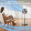 8″ Pedestal Fan Retro Style Fan - Adjustable Height - 3 Speeds-129704398